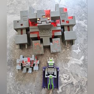 Minecraft toy figures Lightly used